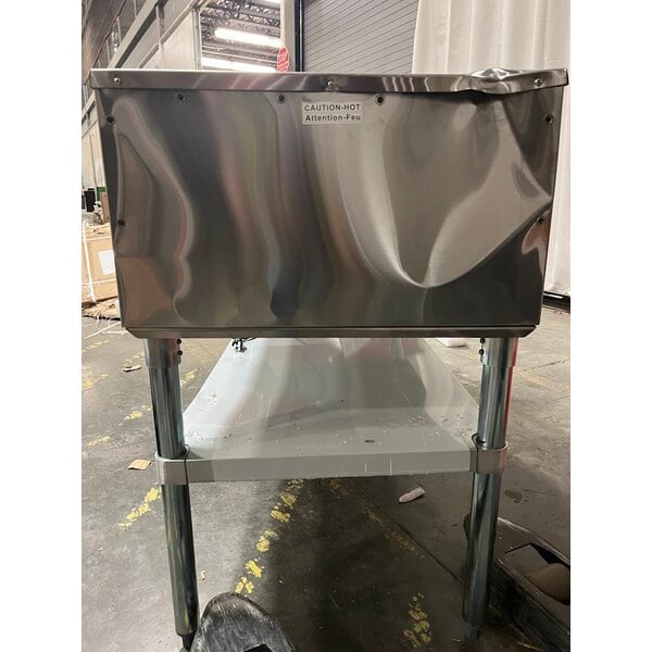 Scratch and Dent ServIt Three Pan Open Well Electric Steam Table with Adjustable Undershelf - 120V, 1500W