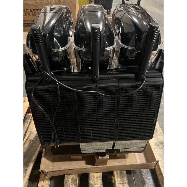 Scratch and Dent Narvon Summit Triple 3.2 Gallon Pourover Granita / Slushy / Frozen Beverage Machine - 115V