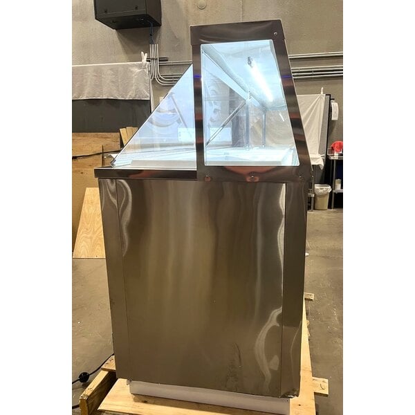 Scratch and Dent Avantco CPSS-88-HC 88 3/4" 16 Tub Stainless Steel Deluxe Ice Cream Dipping Cabinet
