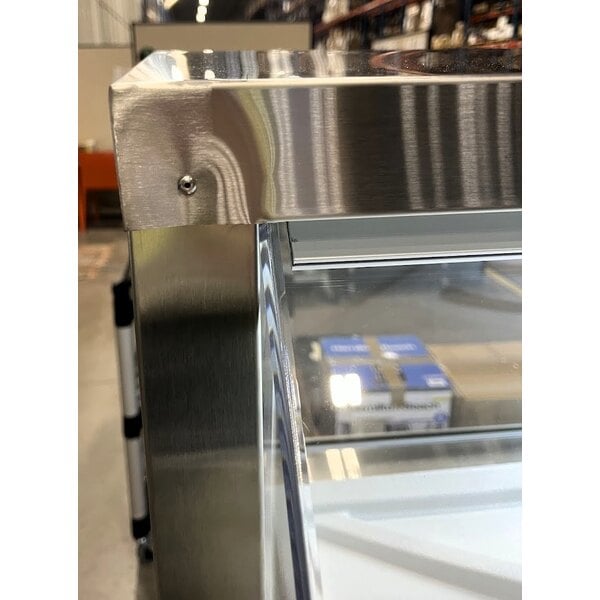 Scratch and Dent Avantco CPSS-88-HC 88 3/4" 16 Tub Stainless Steel Deluxe Ice Cream Dipping Cabinet