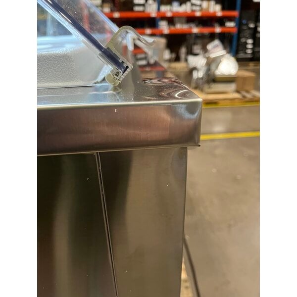 Scratch and Dent Avantco CPSS-88-HC 88 3/4" 16 Tub Stainless Steel Deluxe Ice Cream Dipping Cabinet