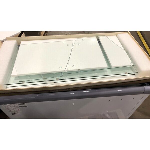 Scratch and Dent Avantco ADC-8-NF 49" Customizable Ice Cream Dipping Cabinet with Flat Sneeze Guard