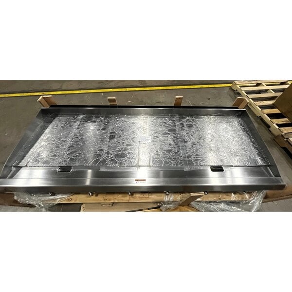Scratch and Dent Cooking Performance Group GT-CPG-72-NL 72" Gas Countertop Griddle with Thermostatic Controls - 180,000 BTU