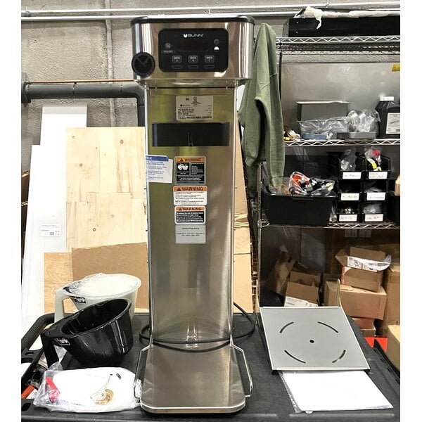 Scratch and Dent Bunn 52200.0100 ITCB-DV Infusion Single Coffee and Tea Brewer with Adjustable Shelf - Dual Voltage
