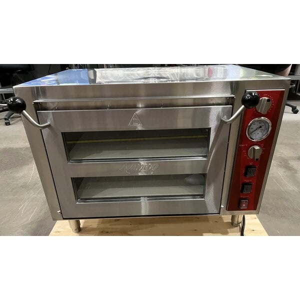 Scratch and Dent Avantco DPO-18-DS Double Deck Countertop Pizza/Bakery Oven - 3200W, 240V