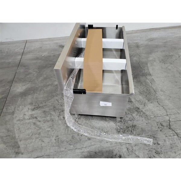 Scratch and Dent Regency 54" Three Compartment Commercial Utility Sink with 18" x 21" x 13" Sink Bowls