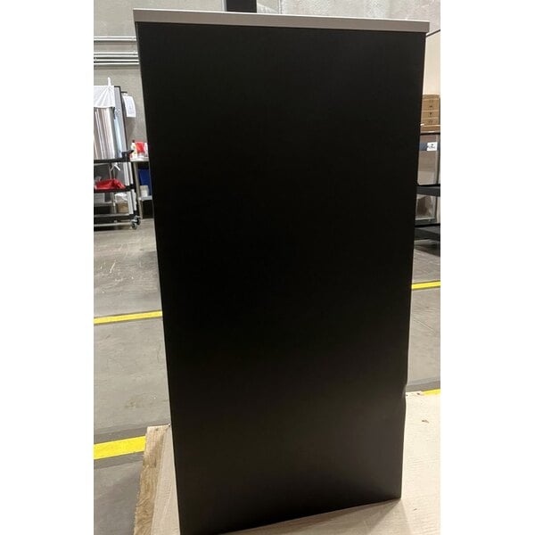Scratch and Dent Ex-Cell Kaiser RC-KD36-C BLX Kaleidoscope XL Series Black Texture Square 36 Gallon Customizable Cans / Bottles Receptacle