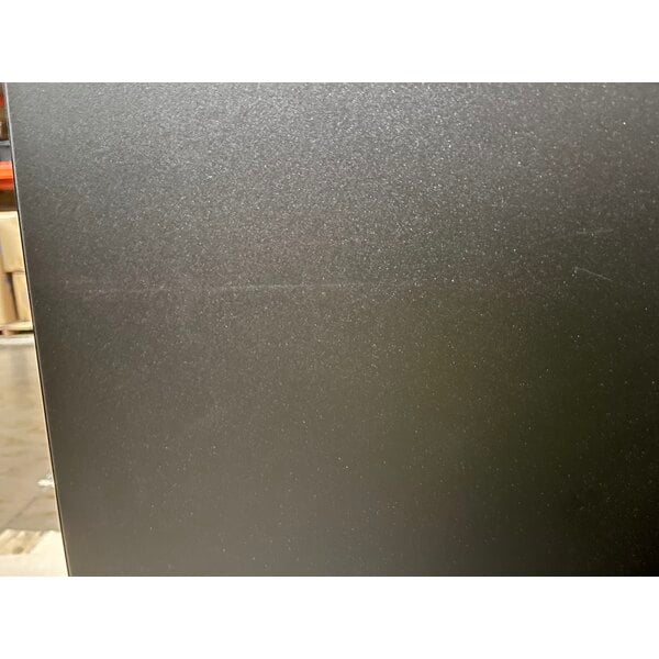 Scratch and Dent Ex-Cell Kaiser RC-KD36-C BLX Kaleidoscope XL Series Black Texture Square 36 Gallon Customizable Cans / Bottles Receptacle