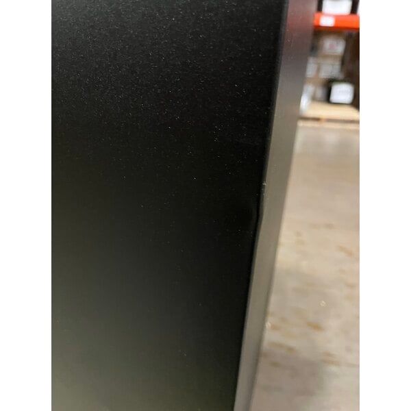 Scratch and Dent Ex-Cell Kaiser RC-KD36-C BLX Kaleidoscope XL Series Black Texture Square 36 Gallon Customizable Cans / Bottles Receptacle