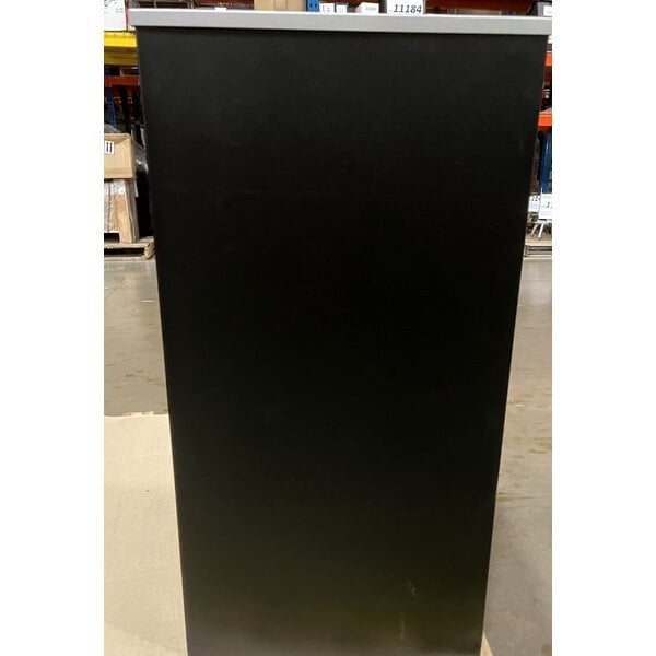 Scratch and Dent Ex-Cell Kaiser RC-KD36-C BLX Kaleidoscope XL Series Black Texture Square 36 Gallon Customizable Cans / Bottles Receptacle