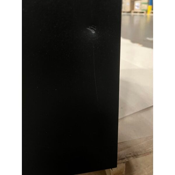 Scratch and Dent Ex-Cell Kaiser RC-KD36-C BLX Kaleidoscope XL Series Black Texture Square 36 Gallon Customizable Cans / Bottles Receptacle