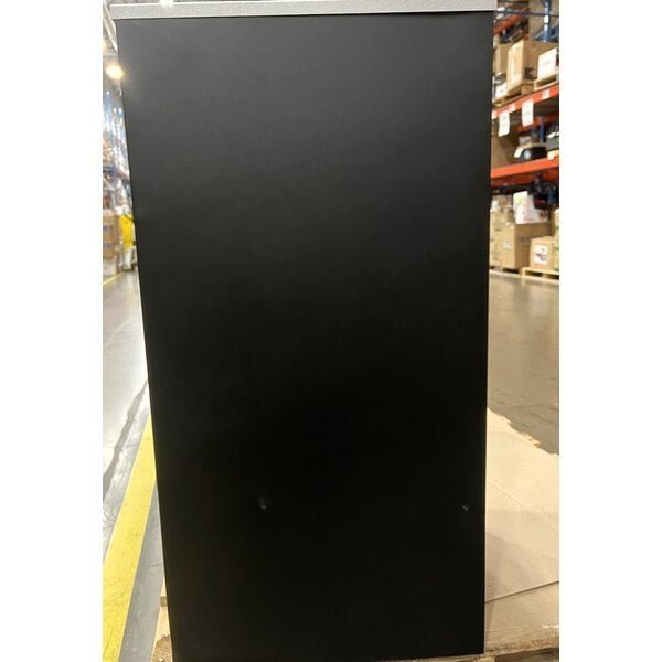 Scratch and Dent Ex-Cell Kaiser RC-KD36-C BLX Kaleidoscope XL Series Black Texture Square 36 Gallon Customizable Cans / Bottles Receptacle