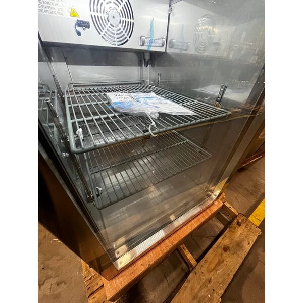 Scratch and Dent Avantco UBB-1G-HC-S 23" Stainless Steel Glass Door Back Bar Refrigerator