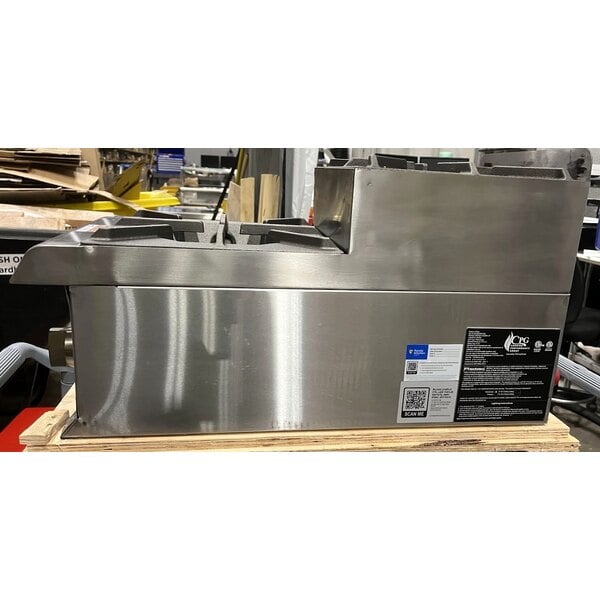 Scratch and Dent Cooking Performance Group SR-CPG-12-NL 12" Step-Up Countertop Range / Hot Plate with 2 High Output Burners - 60,000 BTU