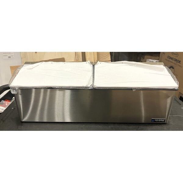 Scratch and Dent San Jamar FP8244FL EZ-Chill 4-Compartment Stainless Steel Condiment Bar