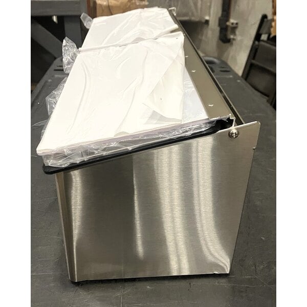 Scratch and Dent San Jamar FP8244FL EZ-Chill 4-Compartment Stainless Steel Condiment Bar
