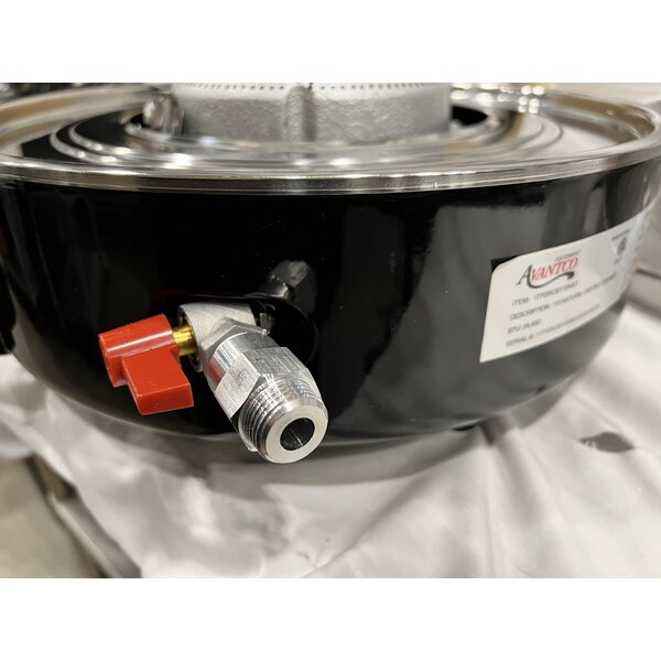 Scratch and Dent Avantco GRCNAT Natural Gas 110 Cup (55 Cup Raw) Gas Rice Cooker / Warmer - 24,000 BTU