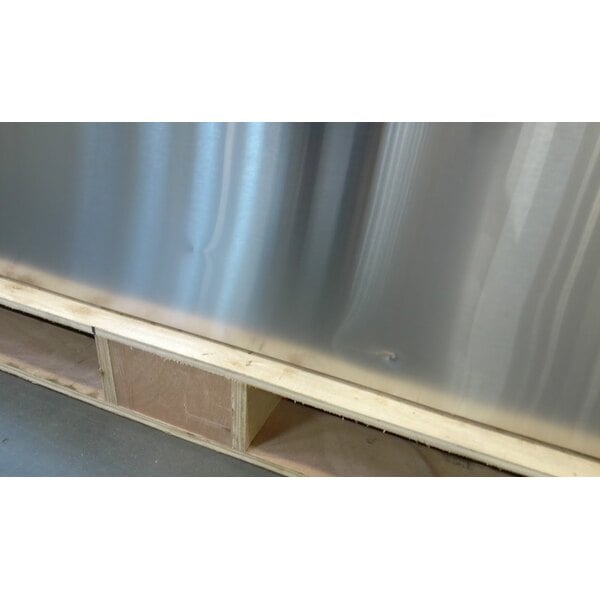 Scratch and Dent Avantco UBB-4G-HC 90" Stainless Steel Counter Height Glass Door Back Bar Refrigerator with LED Lighting