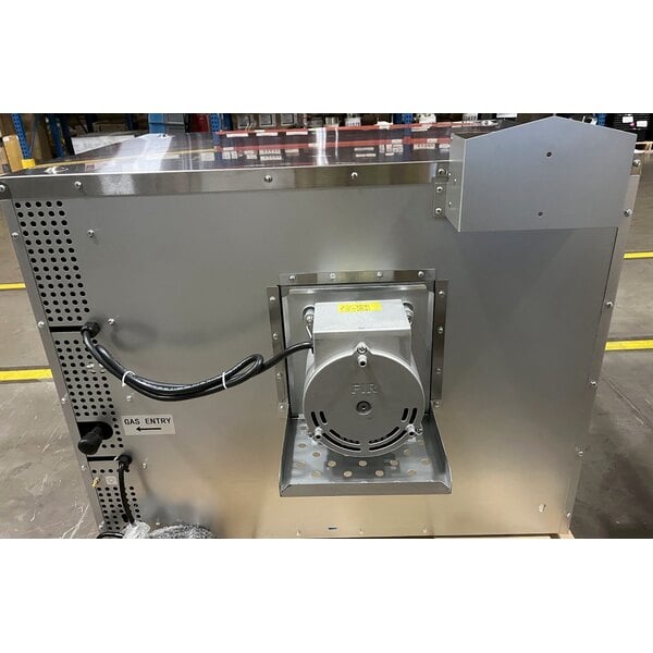 Scratch and Dent MainStreet Equipment CG1-N Single Deck Full Size Natural Gas Convection Oven with Legs - 54,000 BTU