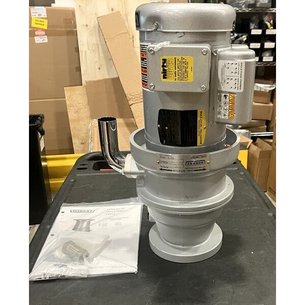 Scratch and Dent Hobart FD4/50-3 Commercial Garbage Disposer with Short Upper Housing - 1/2 hp, 120/208-240V