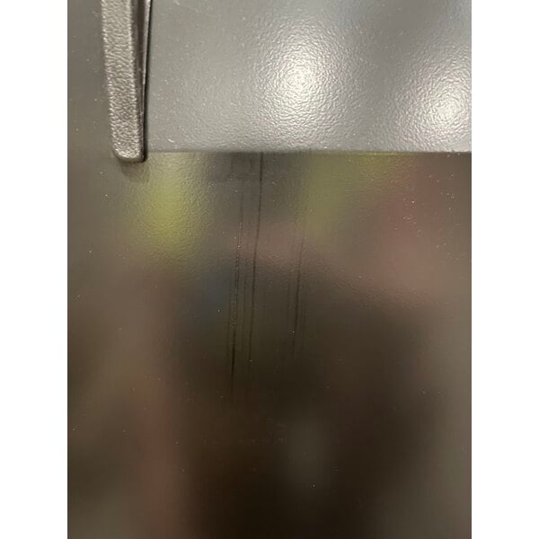 Scratch and Dent True TBB-4-HC 90 3/8" Black Solid Door Back Bar Refrigerator with LED Lighting