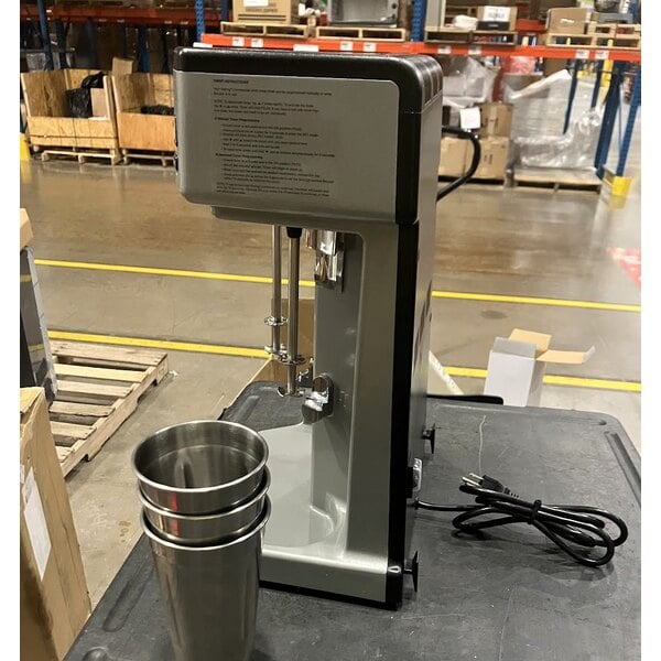 Scratch and Dent Waring WDM360TX Triple Spindle Three Speed Drink Mixer with Timer - 120V, 1125W