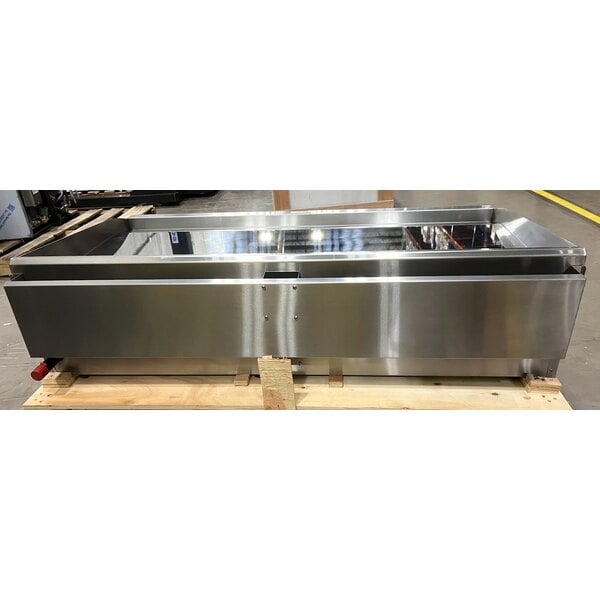 Scratch and Dent Cooking Performance Group GTU-CPG-48-L Ultra Series 48" Chrome Plated Liquid Propane 4-Burner Countertop Griddle - 120,000 BTU