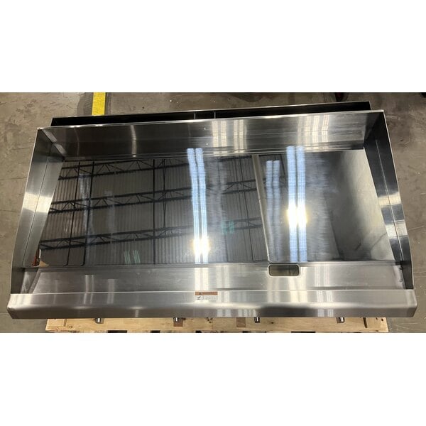 Scratch and Dent Cooking Performance Group GTU-CPG-48-L Ultra Series 48" Chrome Plated Liquid Propane 4-Burner Countertop Griddle - 120,000 BTU
