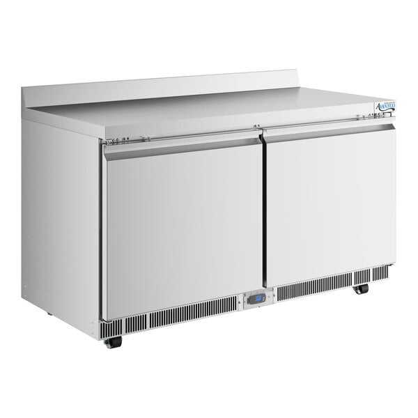 Scratch and Dent Avantco ZWT-60R-HC 60" Front Breathing Worktop Refrigerator with 3 1/2" Backsplash