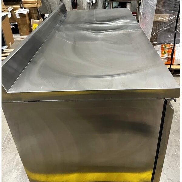 Scratch and Dent Avantco ZWT-60R-HC 60" Front Breathing Worktop Refrigerator with 3 1/2" Backsplash