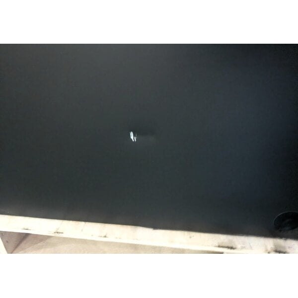 Scratch and Dent Avantco UBB-60G-HC 60" Black Counter Height Narrow Glass Door Back Bar Refrigerator with LED Lighting