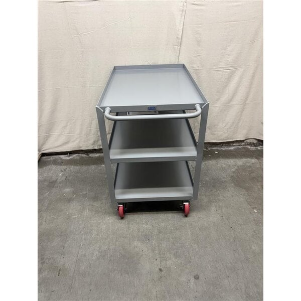 Scratch and Dent Lavex 36" x 24" x 35" Three Tray Shelf Steel Utility Cart - Fully Welded