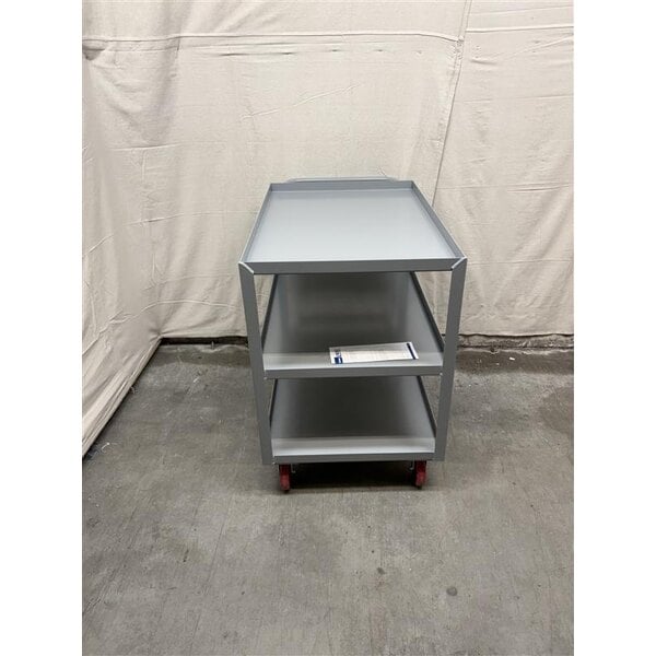 Scratch and Dent Lavex 36" x 24" x 35" Three Tray Shelf Steel Utility Cart - Fully Welded