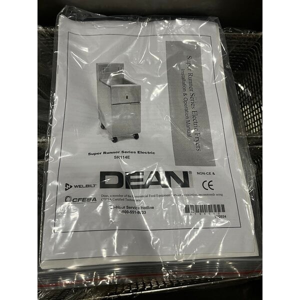 Scratch and Dent Dean by Frymaster SR114E Super Runner Economy 40 lb. Electric Floor Fryer - 208V, 1 Phase