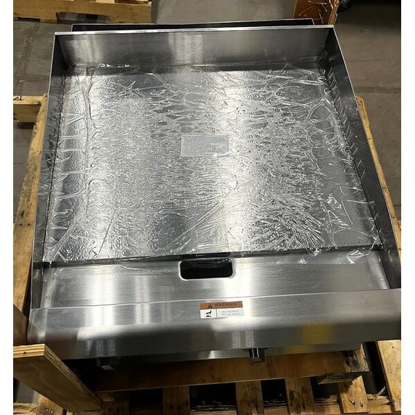 Scratch and Dent Cooking Performance Group GM-CPG-24-NL 24" Gas Countertop Griddle with Manual Controls - 60,000 BTU