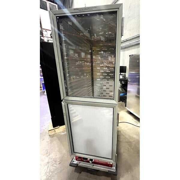 Scratch and Dent Avantco HTI-1836DC Full Size Insulated Heated Holding Cabinet with Clear Dutch Doors - 120V