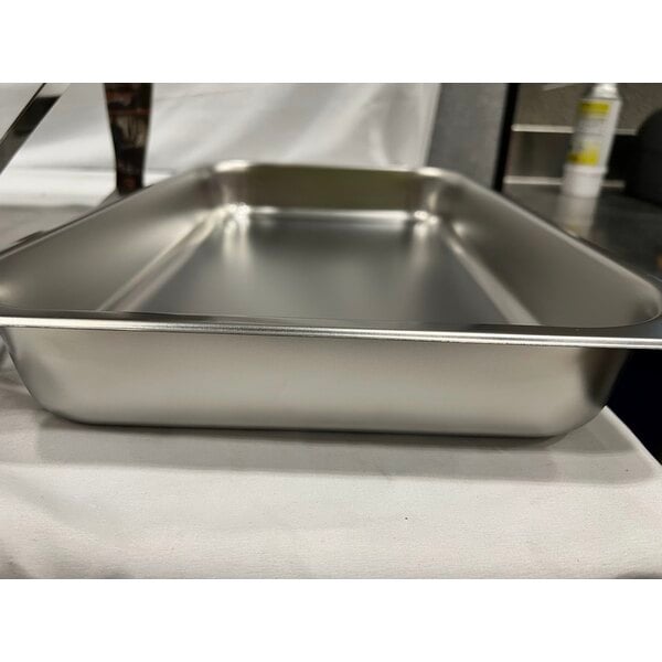 Scratch and Dent Acopa Heavy Weight 8 Qt. Dripless Full Size Stackable Stainless Steel Roll Top Chafer