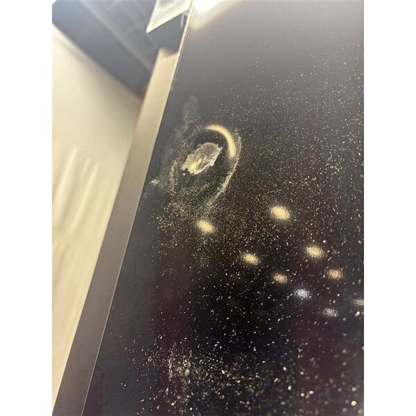 Scratch and Dent MainStreet Equipment GMC-49 52 3/4" Black Swing Glass Door Merchandiser Refrigerator - 120V