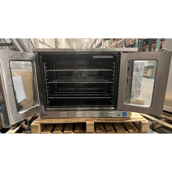 Scratch and Dent Cooking Performance Group FECD-100-D Single Deck Standard Depth Full Size Electric Convection Oven - 240V, 1 Phase, 11.9 kW
