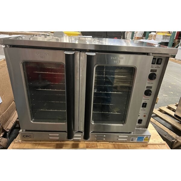 Scratch and Dent Cooking Performance Group FECD-100-D Single Deck Standard Depth Full Size Electric Convection Oven - 240V, 1 Phase, 11.9 kW