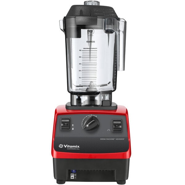 Scratch and Dent Vitamix 62825 Drink Machine Advance 2.3 hp Red Blender with 48 oz. Container - 120V