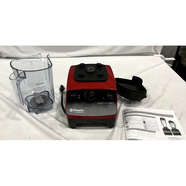 Scratch and Dent Vitamix 62825 Drink Machine Advance 2.3 hp Red Blender with 48 oz. Container - 120V