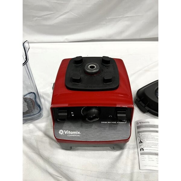 Scratch and Dent Vitamix 62825 Drink Machine Advance 2.3 hp Red Blender with 48 oz. Container - 120V