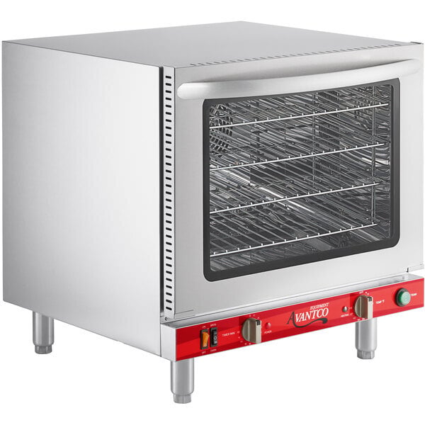 Scratch and Dent Avantco CO-32M Half Size Countertop Convection Oven with Moisture Injection, 2.3 cu. ft. - 208/240V, 2100/2800W