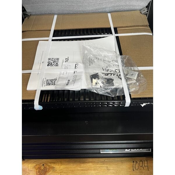 Scratch and Dent True GDM-12FC-HC~TSL01 24 7/8" Black Refrigerated Glass Door Floral Case with LED Lighting