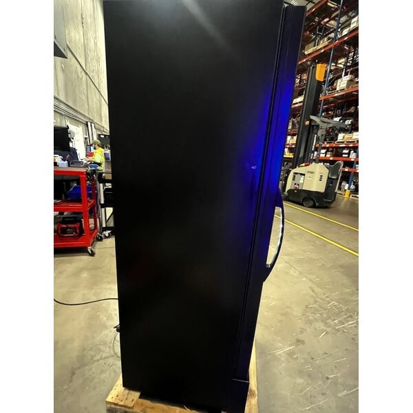 Scratch and Dent True GDM-12FC-HC~TSL01 24 7/8" Black Refrigerated Glass Door Floral Case with LED Lighting