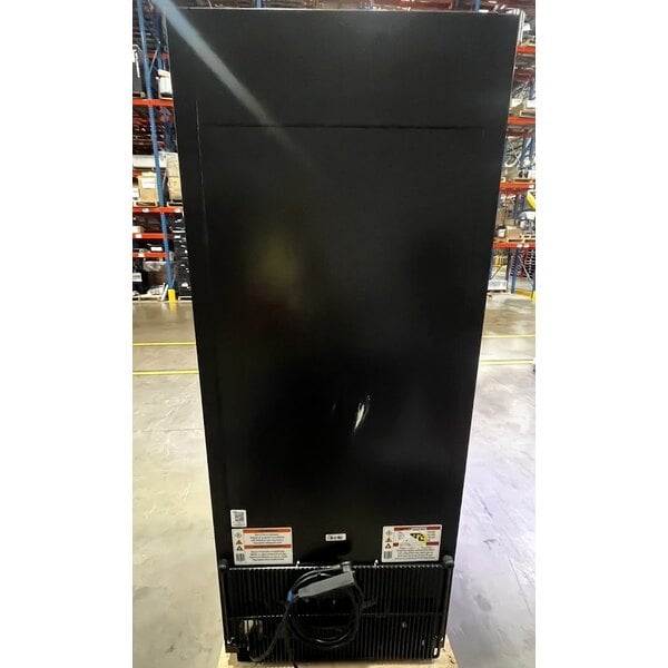 Scratch and Dent True GDM-12FC-HC~TSL01 24 7/8" Black Refrigerated Glass Door Floral Case with LED Lighting