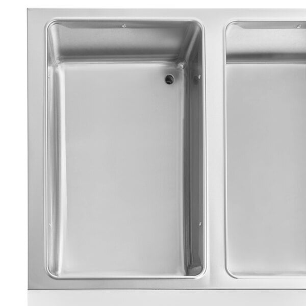 Scratch and Dent ServIt Three Pan Sealed Well Electric Steam Table with Partially Enclosed Base - 120V, 1500W