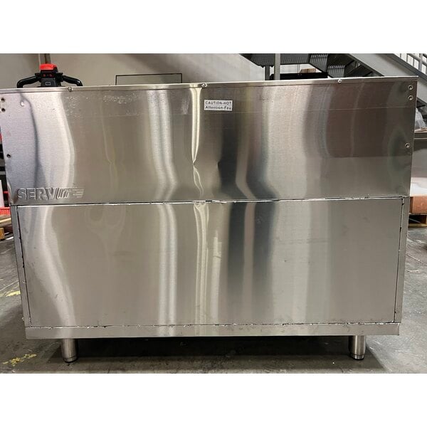 Scratch and Dent ServIt Three Pan Sealed Well Electric Steam Table with Partially Enclosed Base - 120V, 1500W
