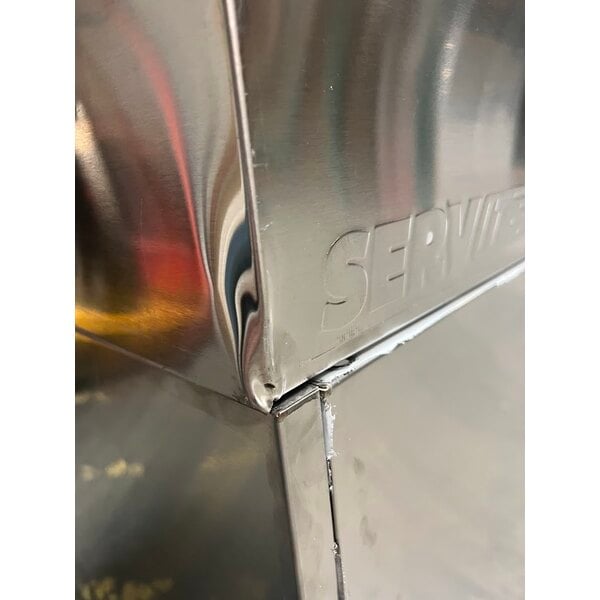 Scratch and Dent ServIt Three Pan Sealed Well Electric Steam Table with Partially Enclosed Base - 120V, 1500W